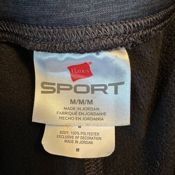 Hanes Sport Womens Medium Black Jogger Sweatpants 100% Polyester - Picture 6 of 10